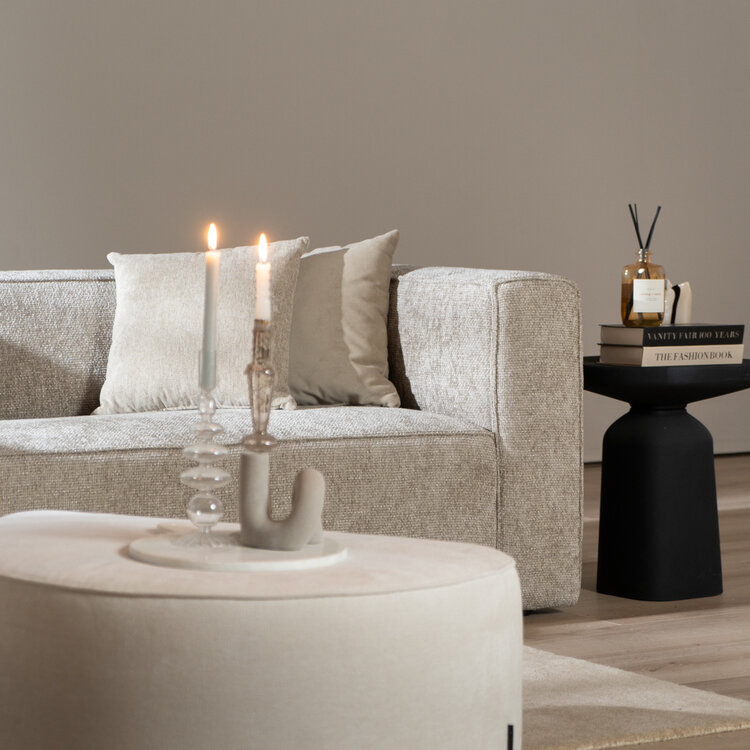 3-zitsbank Memphis taupe stof chenille