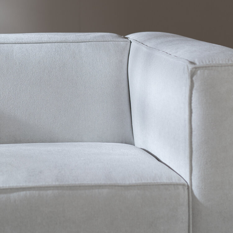 Scandinavische bank Memphis 2,5-zits off white stof gemêleerd