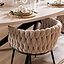 Eetkamerstoel River chenille beige