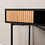 Bureau Maury zwart/blank eiken 120x55x77 cm