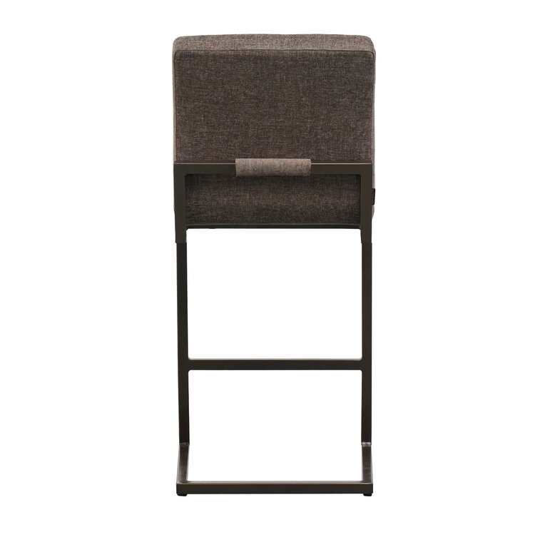 Velvet barkruk Lio bruin 70 cm