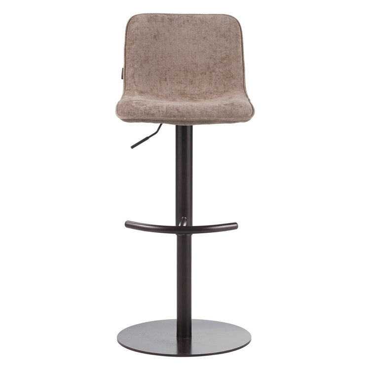 Velvet barkruk Jack taupe 60-82 cm