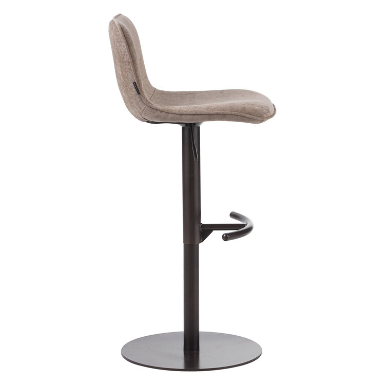 Velvet barkruk Jack taupe 60-82 cm