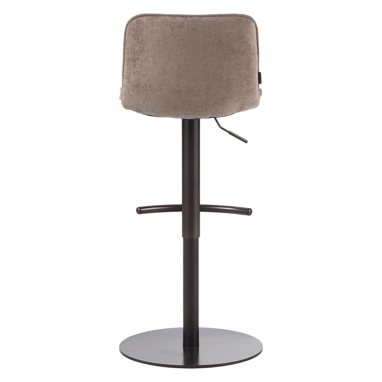 Velvet barkruk Jack taupe 60-82 cm