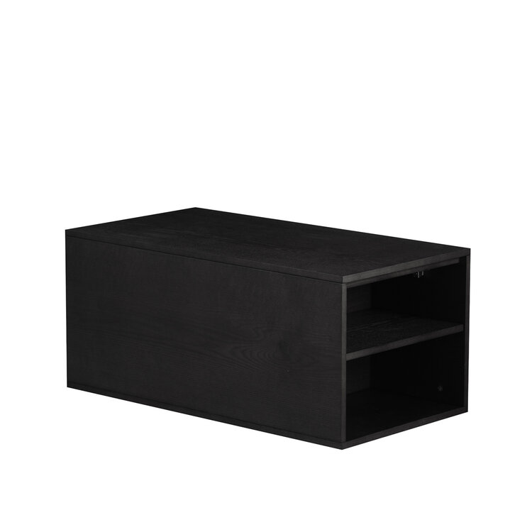 Salontafel Jaxx zwart eiken 88x46 cm