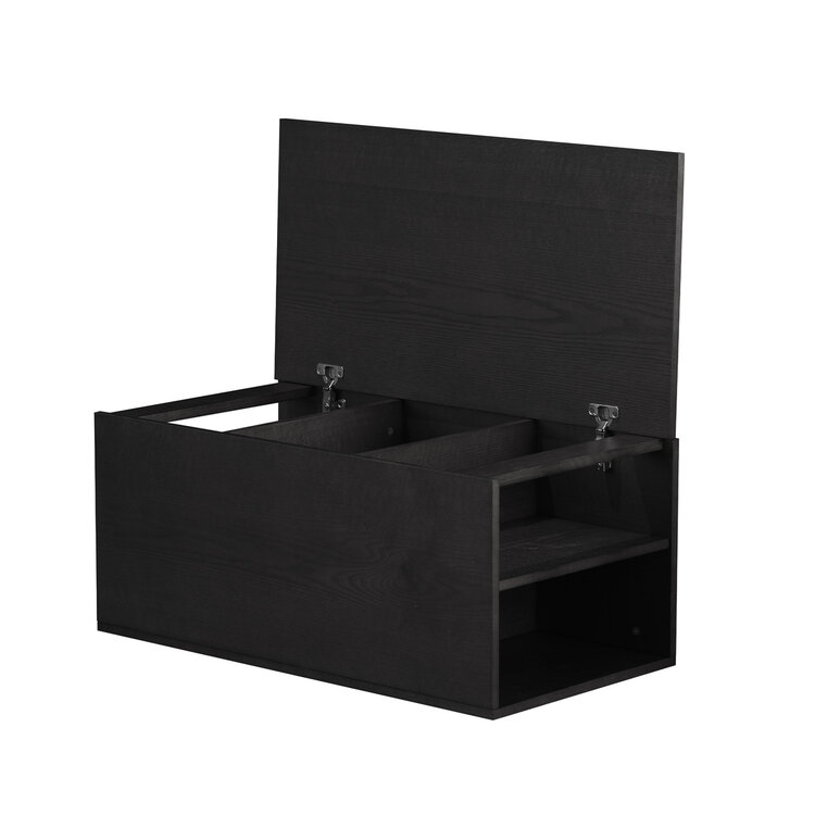 Salontafel Jaxx zwart eiken 88x46 cm