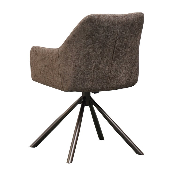 Eetkamerstoel Kay draaibaar bruin