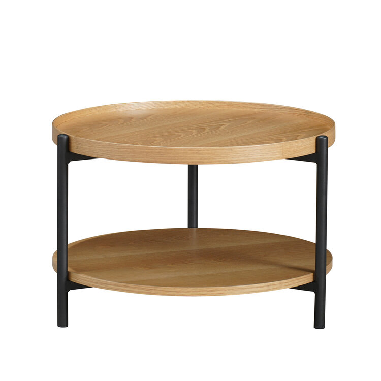 Salontafel Rio Ø58 cm blank eiken