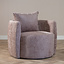 Fauteuil Ruby chenille stof roze