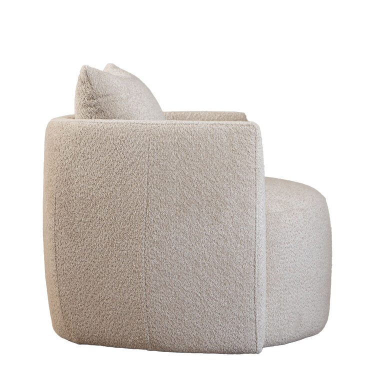Teddy bouclé fauteuil Ruby beige