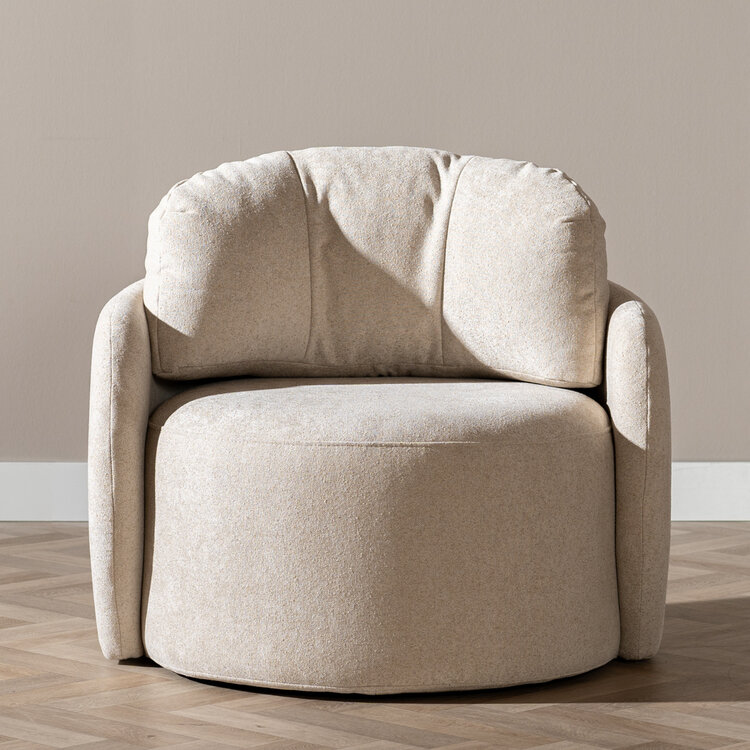 Fauteuil Cali chenille beige