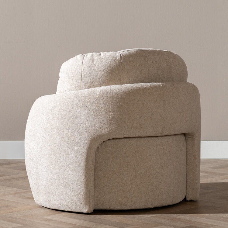 Fauteuil Cali chenille beige