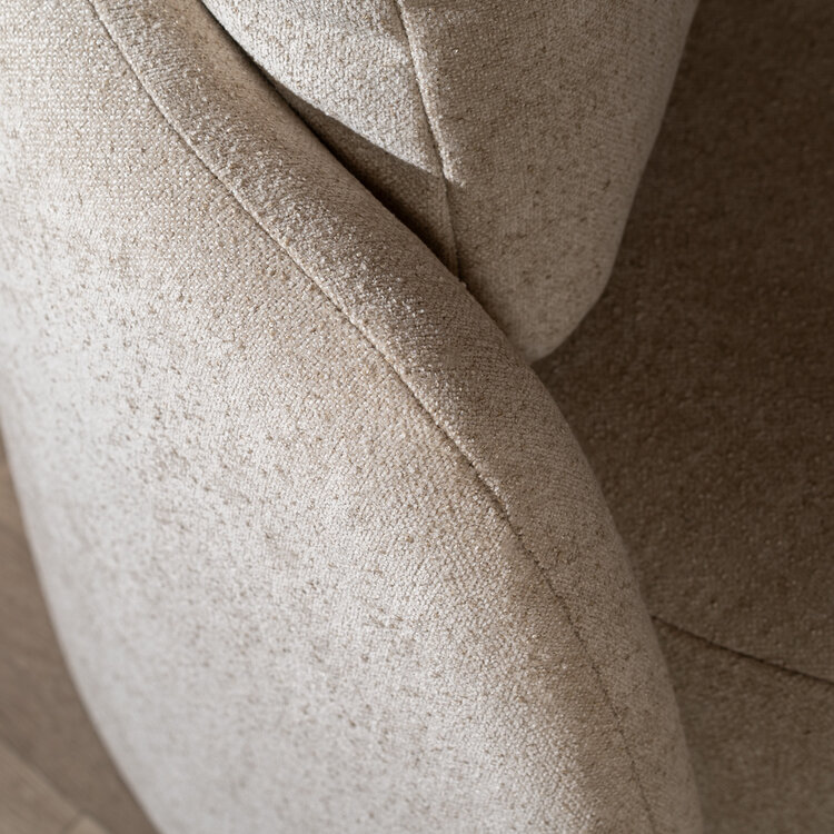 Fauteuil Cali chenille beige