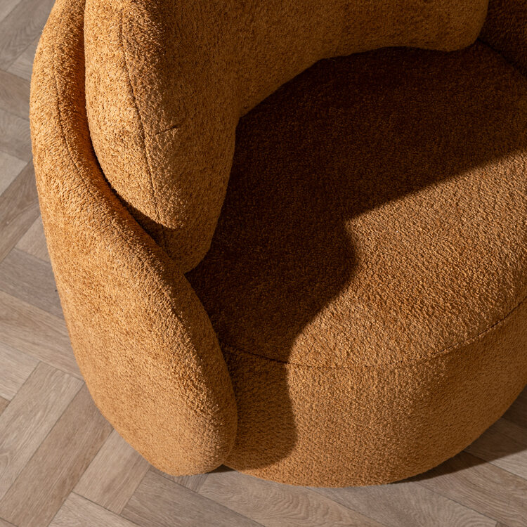 Scandinavische Fauteuil Nino terracotta