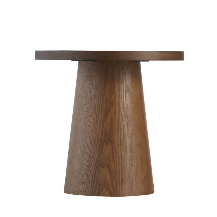 Salontafels Mae set van 2 Ø50 en Ø62 cm travertin/rustiek eiken