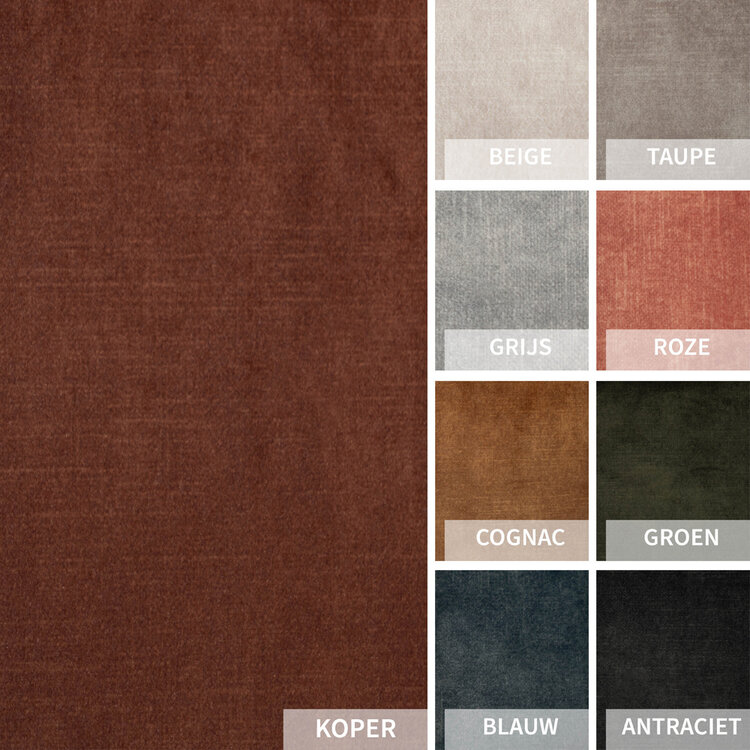 Velvet stofstalen kit Torre