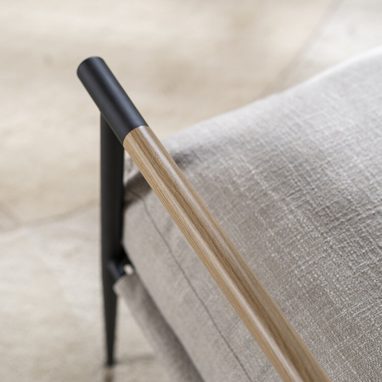 Fauteuil Jade linnen taupe