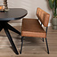 Industriële eetkamerbank Espen cognac eco-leer 190 cm