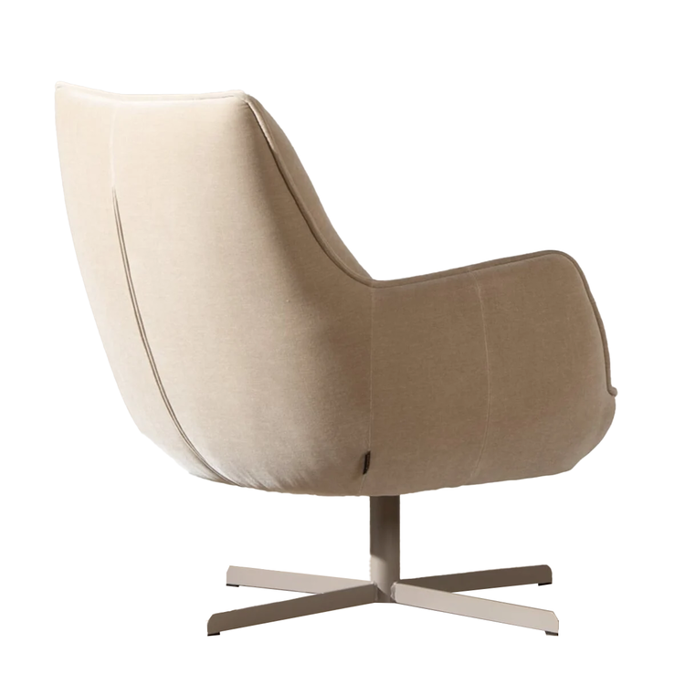 Fauteuil Stella draaibaar velvet taupe
