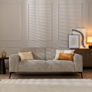 2,5-zits bank Vegas taupe stof chenille