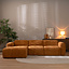 Hoekbank Maine bouclé stof terracotta links