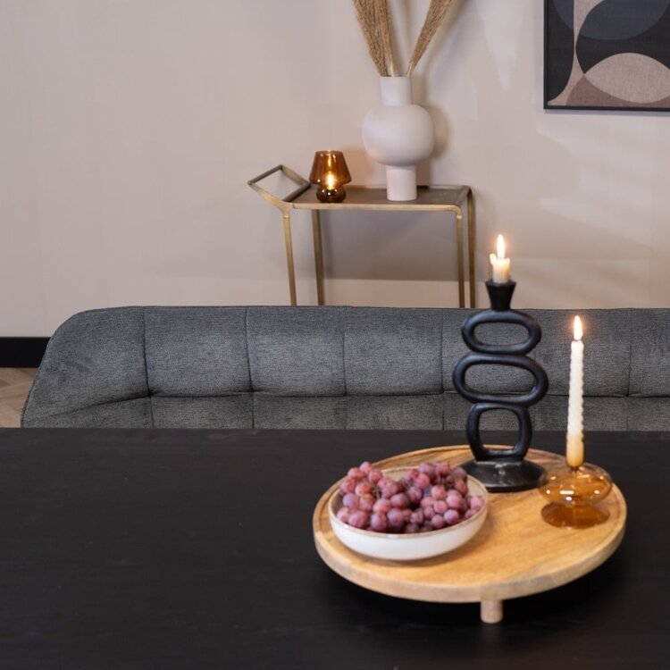 Scandinavische eetkamerbank Jelle antraciet 155 cm