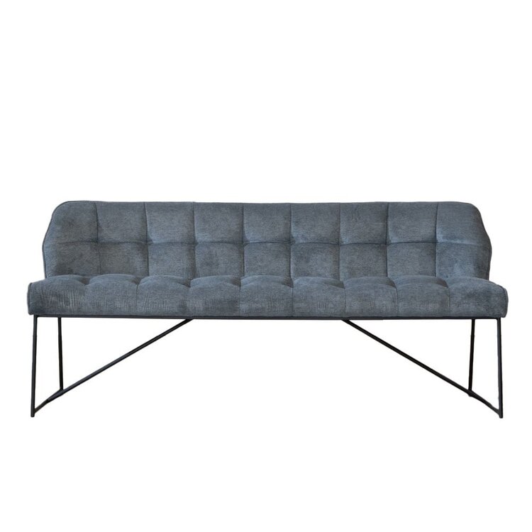 Scandinavische eetkamerbank Jelle antraciet 155 cm