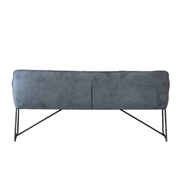 Scandinavische eetkamerbank Jelle antraciet 155 cm