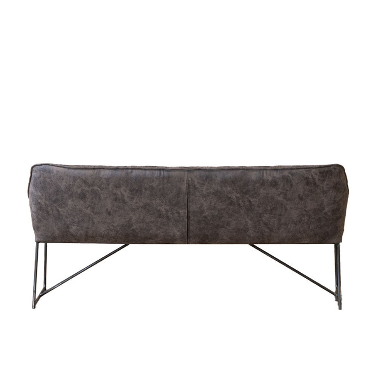 Eetkamerbank Abel antraciet microvezel 220 cm