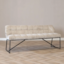 Scandinavische eetkamerbank Jelle taupe 155 cm