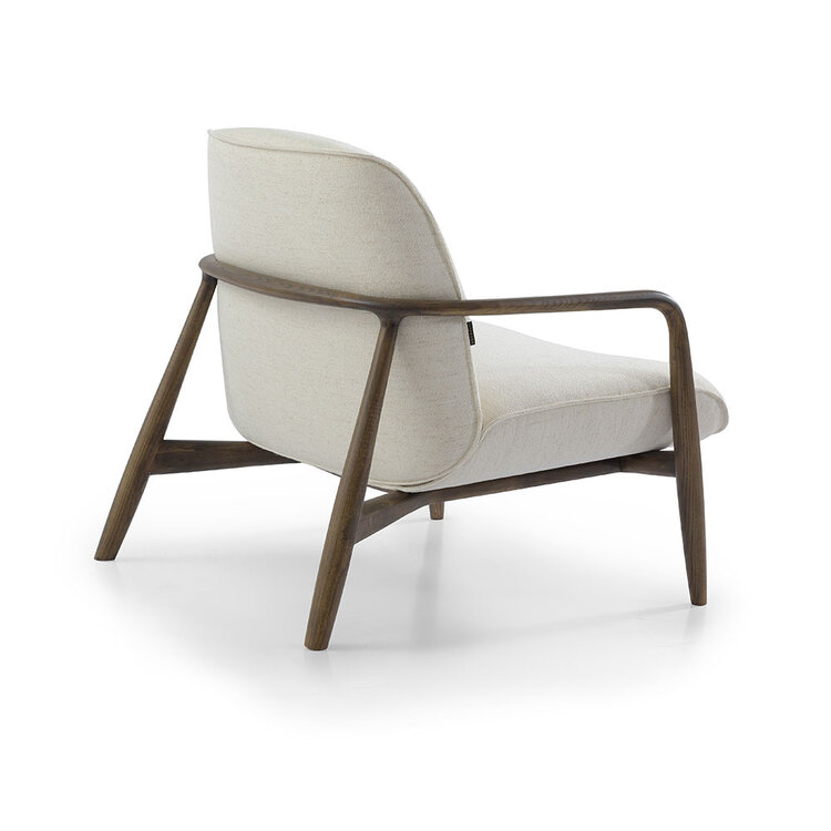 Scandinavische fauteuil Vidar linnen off white