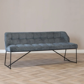 Scandinavische eetkamerbank Jelle antraciet 155 cm