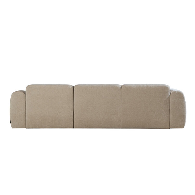 Hoekbank Maine chenille stof beige rechts