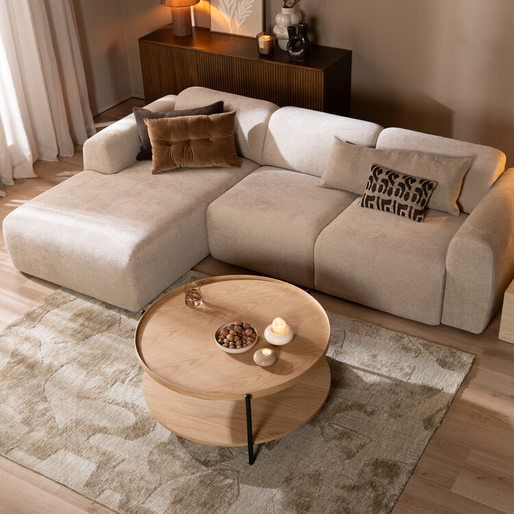 Salontafel Rio Ø90 cm blank eiken