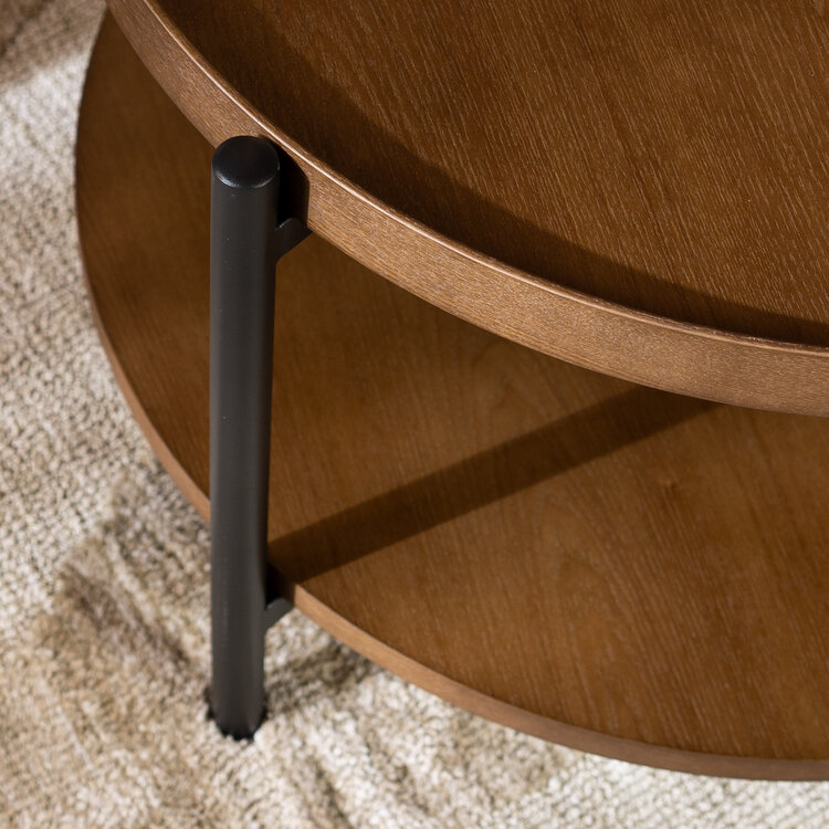 Salontafel Rio Ø58 cm rustiek eiken