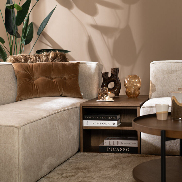 Bijzettafel Jaxx rustiek eiken 88x46 cm