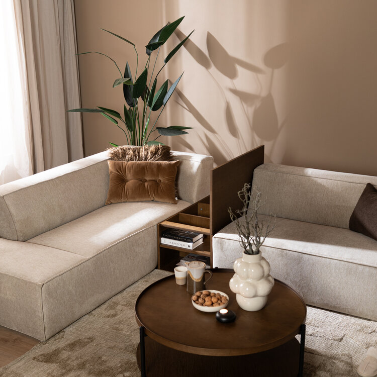 Bijzettafel Jaxx rustiek eiken 88x46 cm