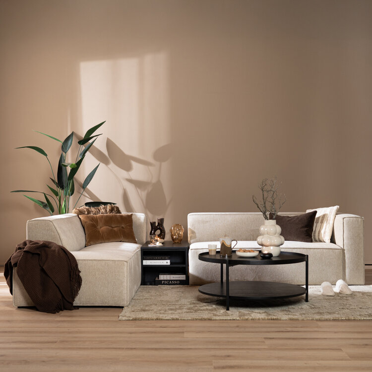 Salontafel Jaxx zwart eiken 88x46 cm