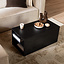 Salontafel Jaxx zwart eiken 88x46 cm