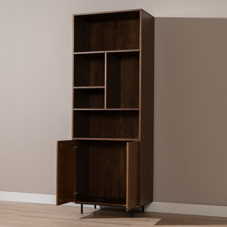 Wandkast Bradley rustiek eiken 80x220 cm