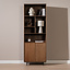 Wandkast Bradley rustiek eiken 80x220 cm
