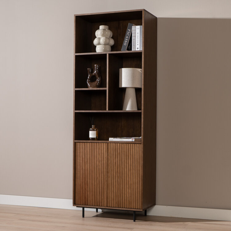 Wandkast Bradley rustiek eiken 80x220 cm