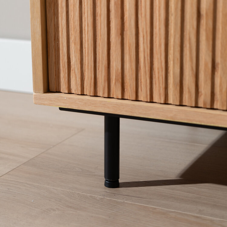 Wandkast Bradley blank eiken 80x220 cm