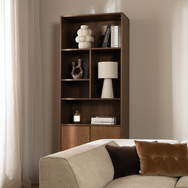 Wandkast Bradley rustiek eiken 80x220 cm