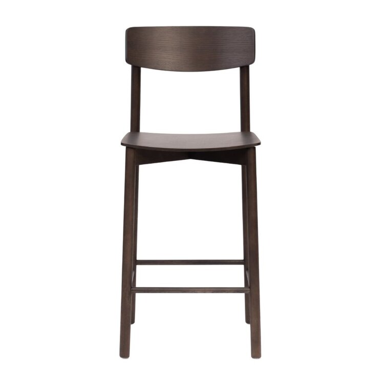 Scandinavische barkruk Miquel walnoot 78,5 cm