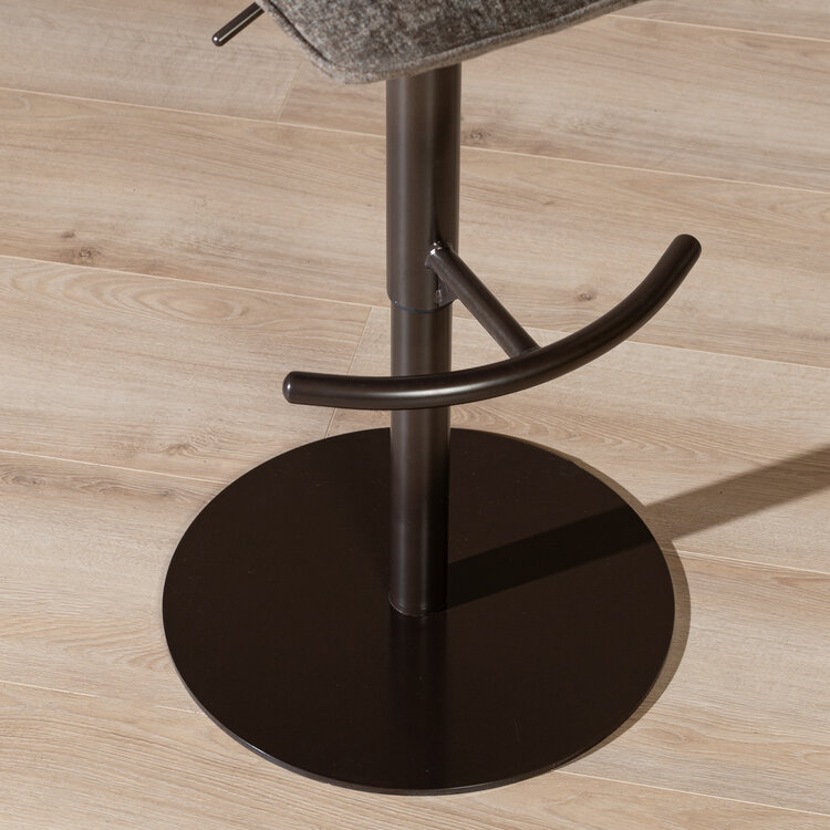 Velvet barkruk Jack bruin 60-82 cm