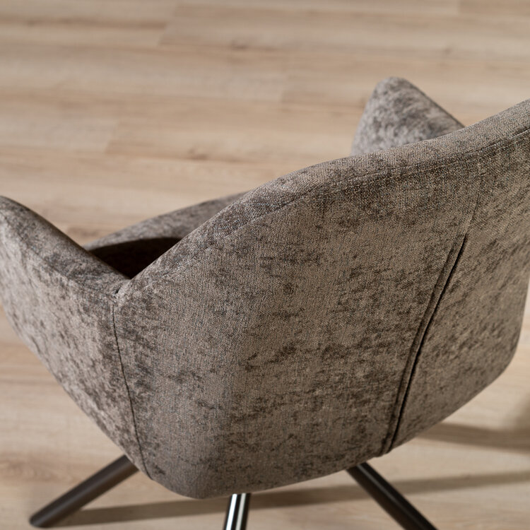 Eetkamerstoel Kay draaibaar bruin