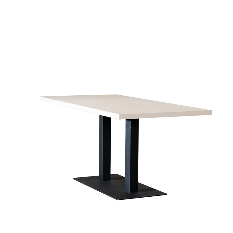 Eettafel Nils melamine beige 160 x 80 cm