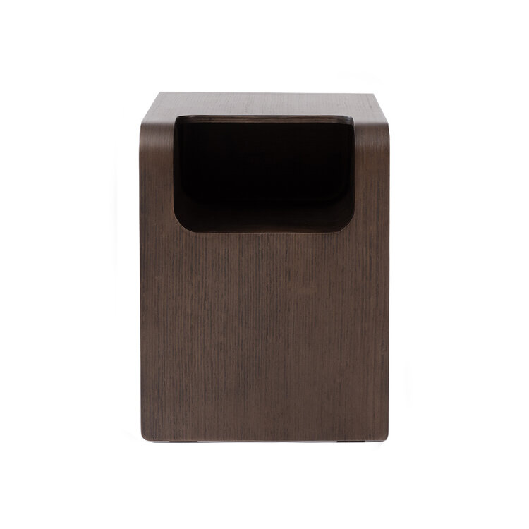 Scandinavische bijzettafel/salontafel Isla 60x35x45 walnoot