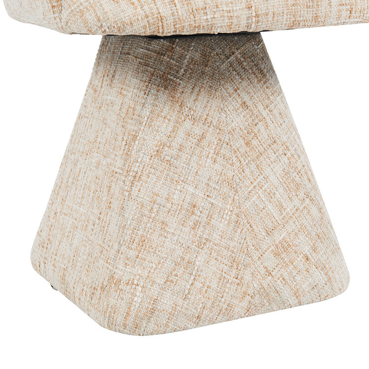 Eetkamerstoel Josh draaibaar chenille beige